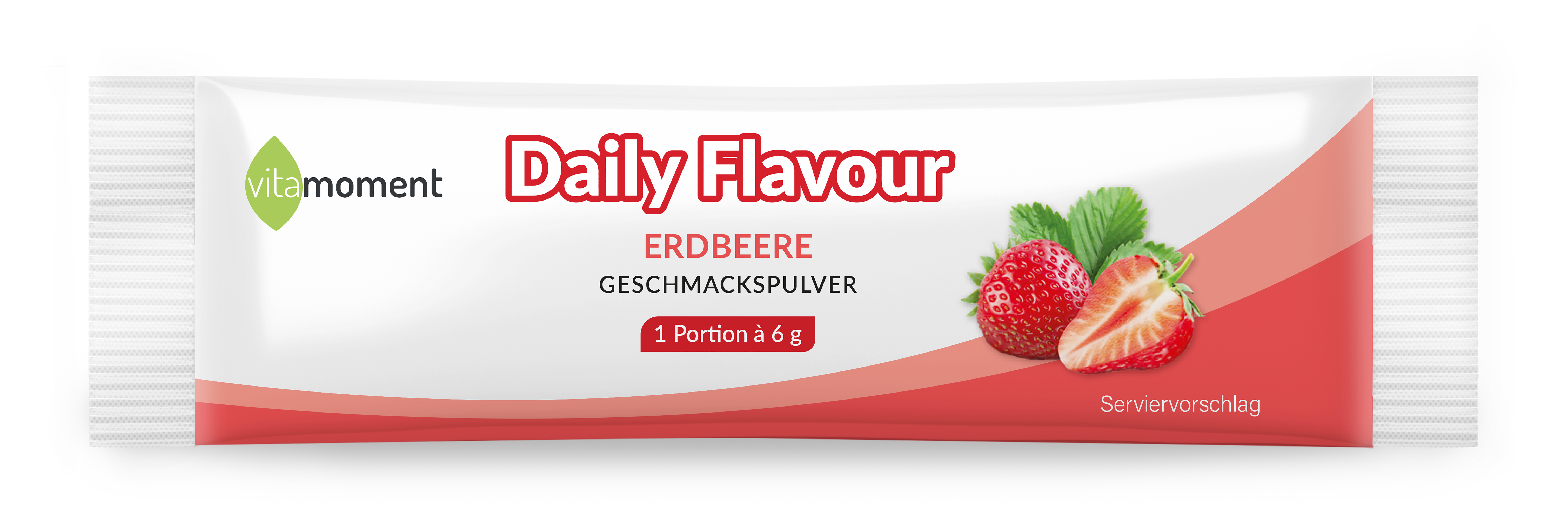 Daily Flavour Geschmackspulver - Erdbeer, 6g (Probe) - VitaMoment Produkt