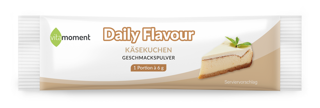 Daily Flavour Geschmackspulver - Käsekuchen, 6g (Probe) - VitaMoment Produkt
