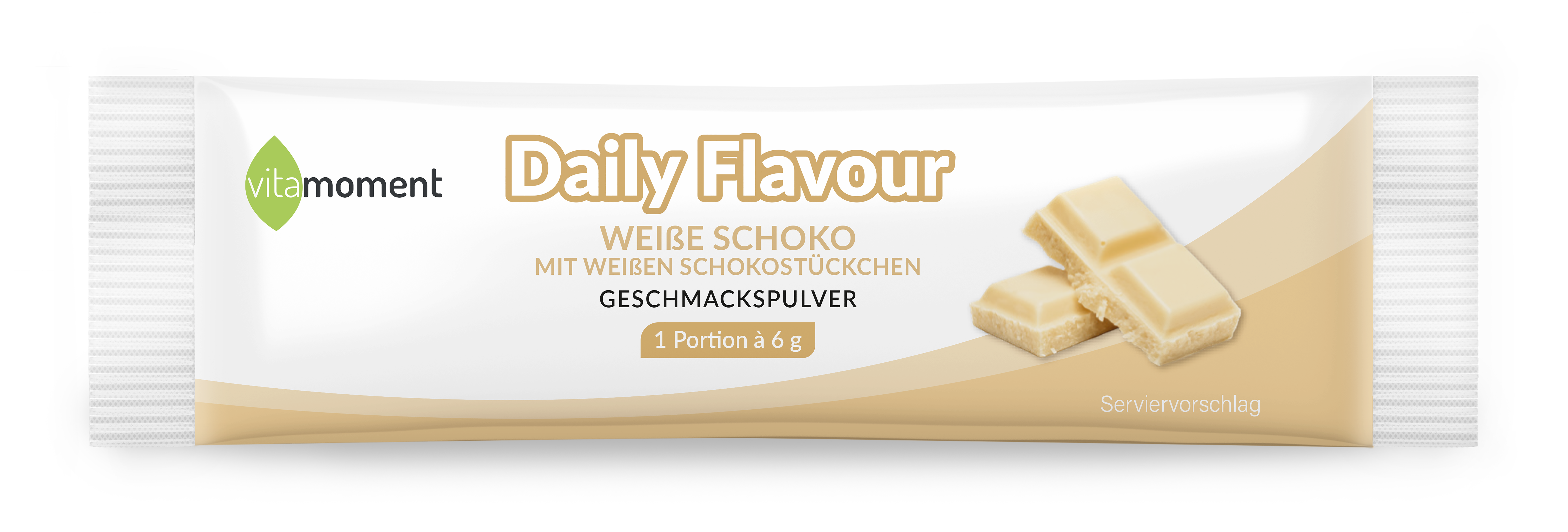 Daily Flavour Geschmackspulver - Weiße Schoko, 6g (Probe) - VitaMoment Produkt