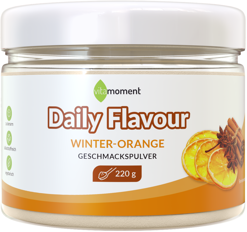 Daily Flavour Geschmackspulver - Winter-Orange, 220g - VitaMoment Produkt