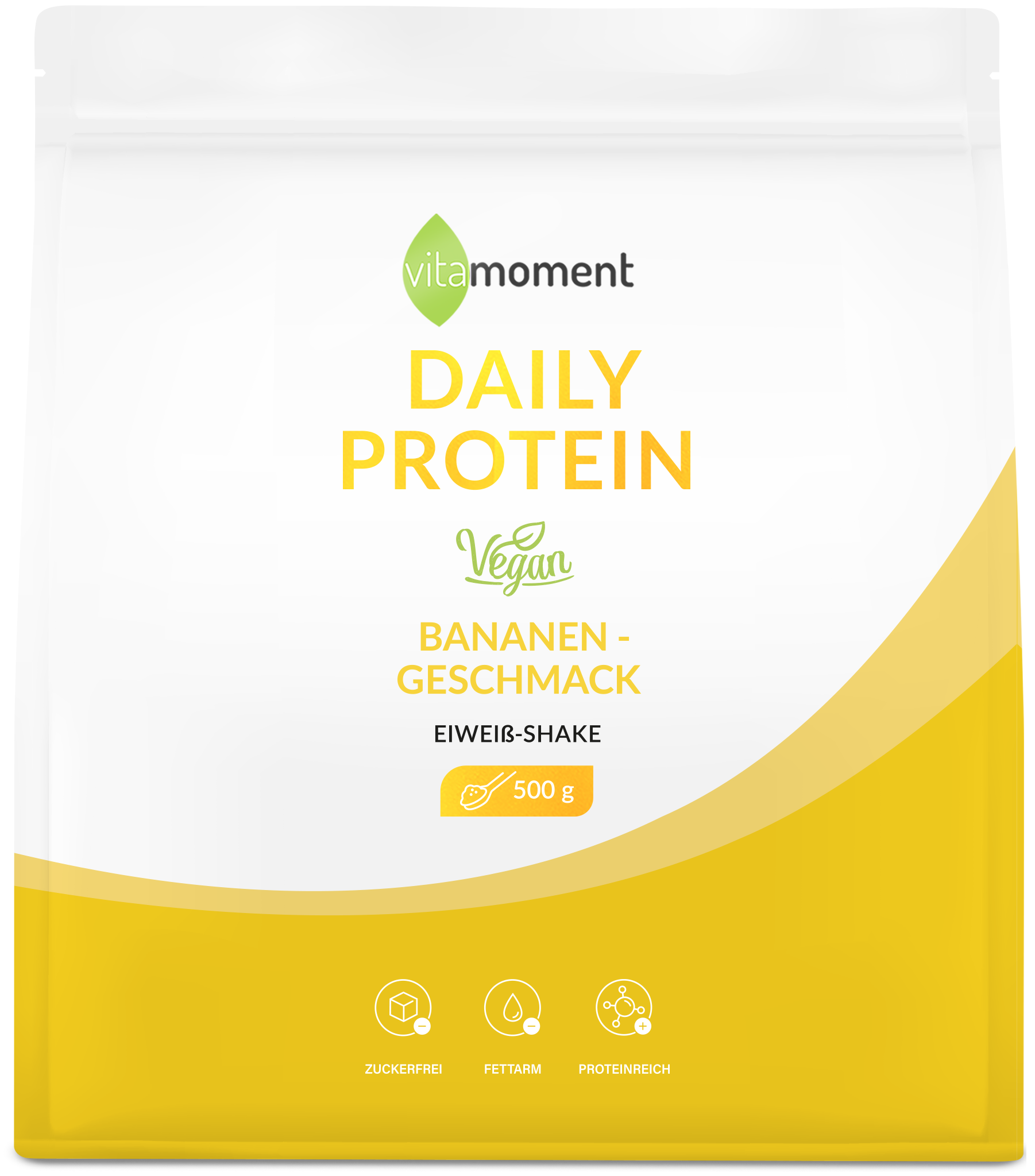 Daily Protein Shake Vegan - Banane, 500g - VitaMoment Produkt