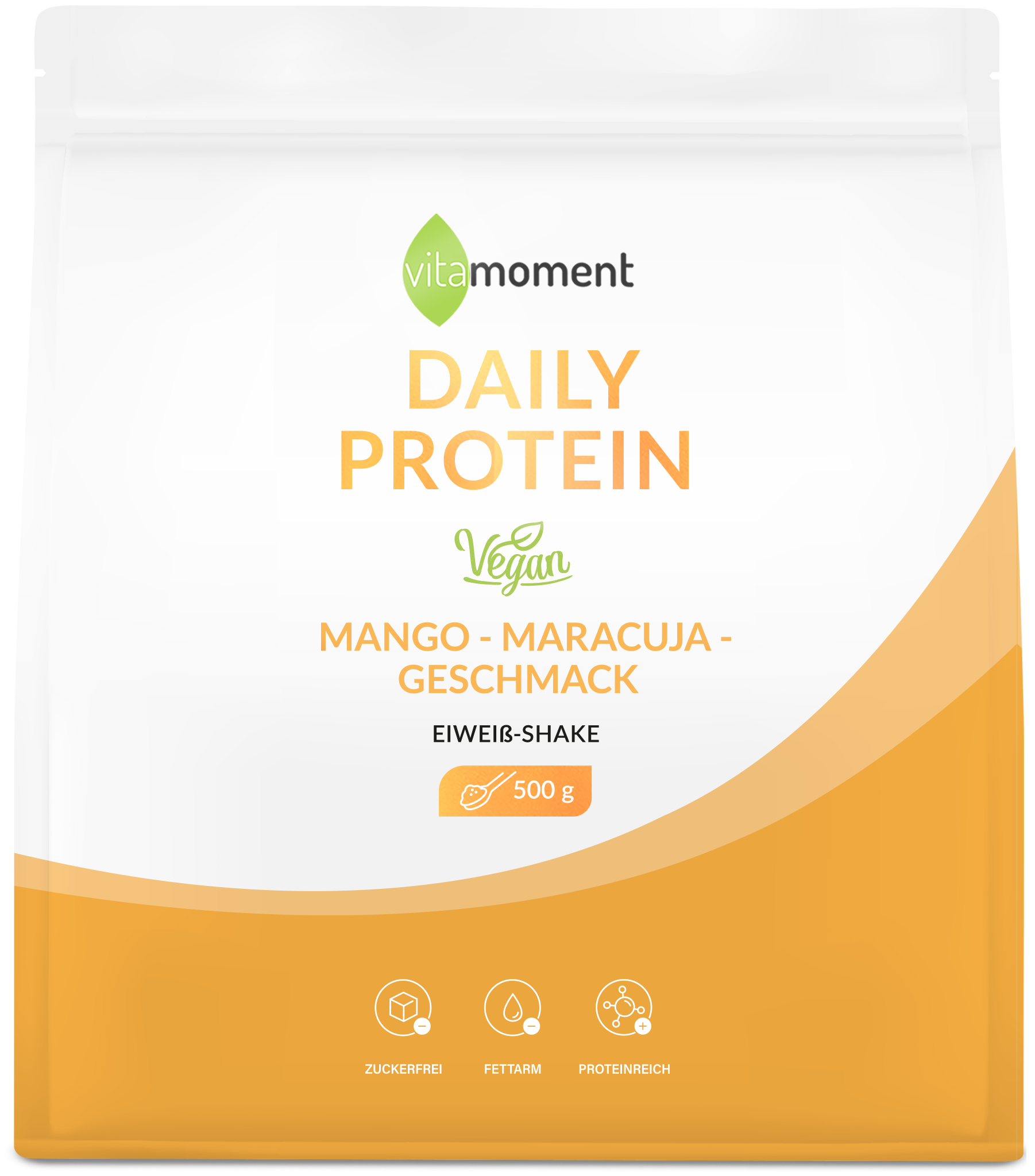 Daily Protein Shake Vegan - Mango-Maracuja, 500g - VitaMoment Produkt