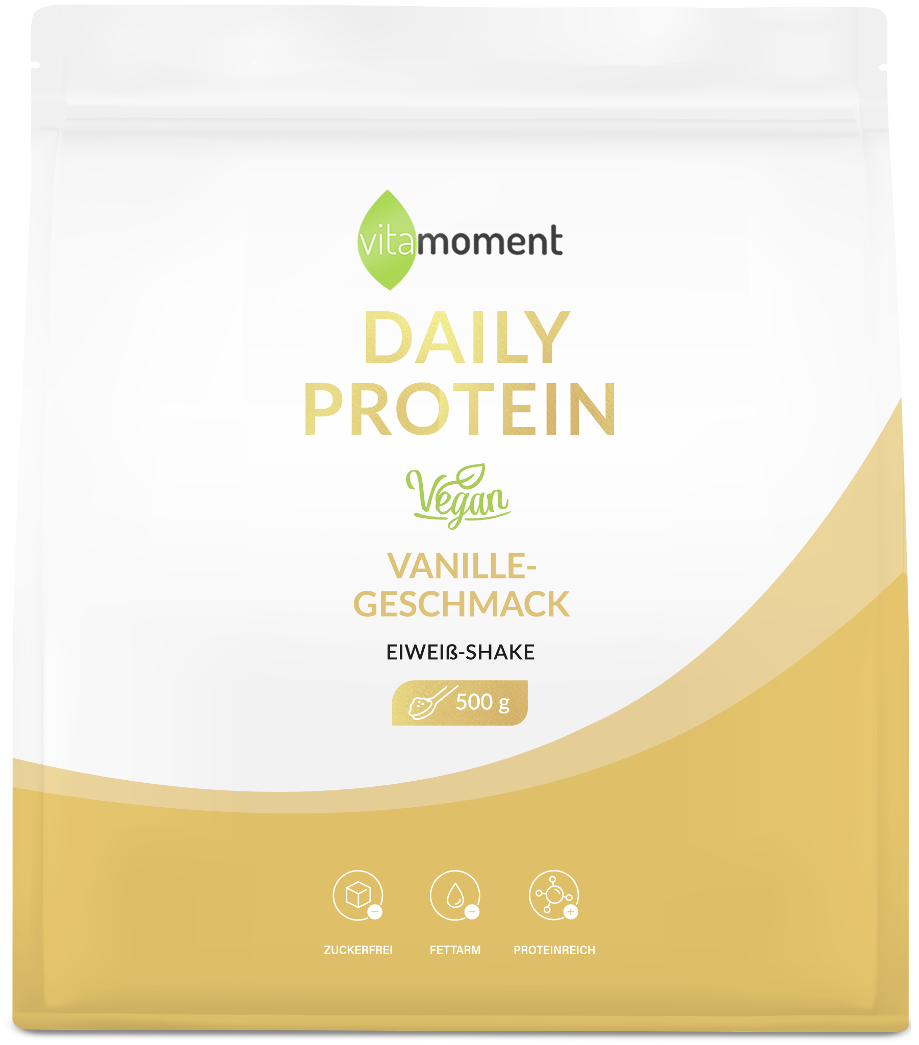 Daily Protein Shake Vegan - Vanille, 500g - VitaMoment Produkt