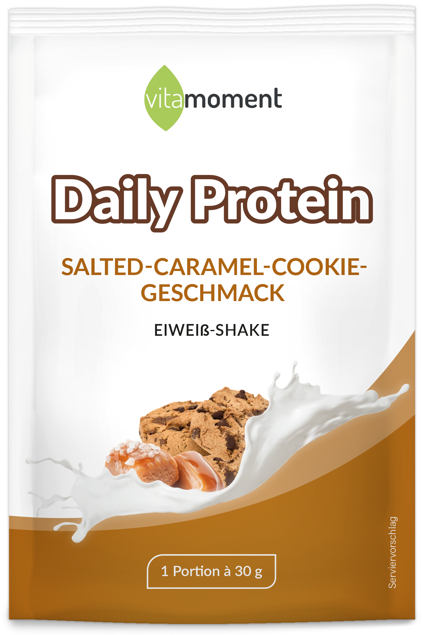 Daily Protein Shake - Salted-Caramel-Cookie, 30g (Probe) - VitaMoment Produkt