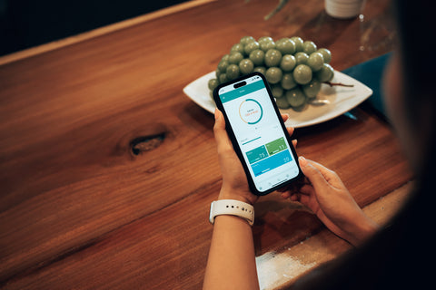 Fitness-Tracker Gesundheit: Anzeige der Kalorienüberwachung auf dem Handy